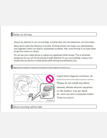 toyota dyna route 2015-2016 owners manual in english